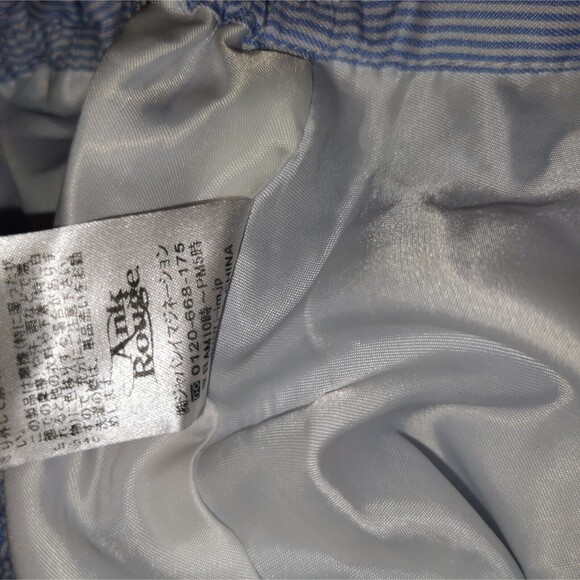 Ank Rouge Mini Skirt Women's Small Blue White Ruffle Boho Party Casual Boho Cute - Picture 4 of 11